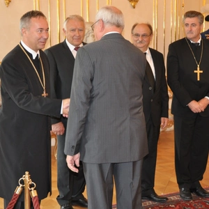 Die Repräsentanten der evangelischen Kirchen zu Besuch bei dem Prӓsident der Slowakischen Republik