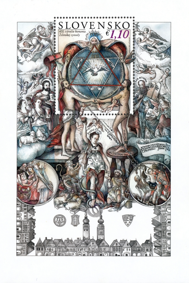 Briefmarke zum 400. Jubiläum der Synode von Žilina ist die drittschönste in der Welt 