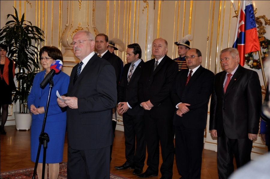 Empfang beim Präsidenten Ivan Gašparovič